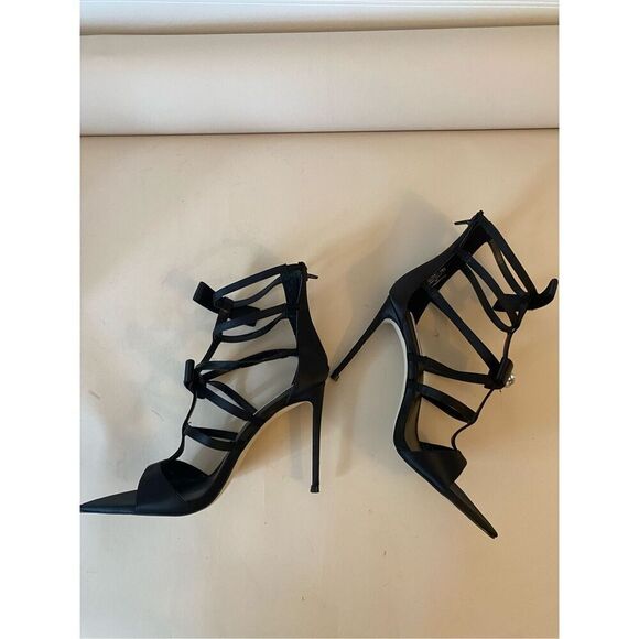 Steve Madden Sinclair Satin Rhinestone Embellished Strappy Dress Sandals Size 7 - Picture 7 of 10